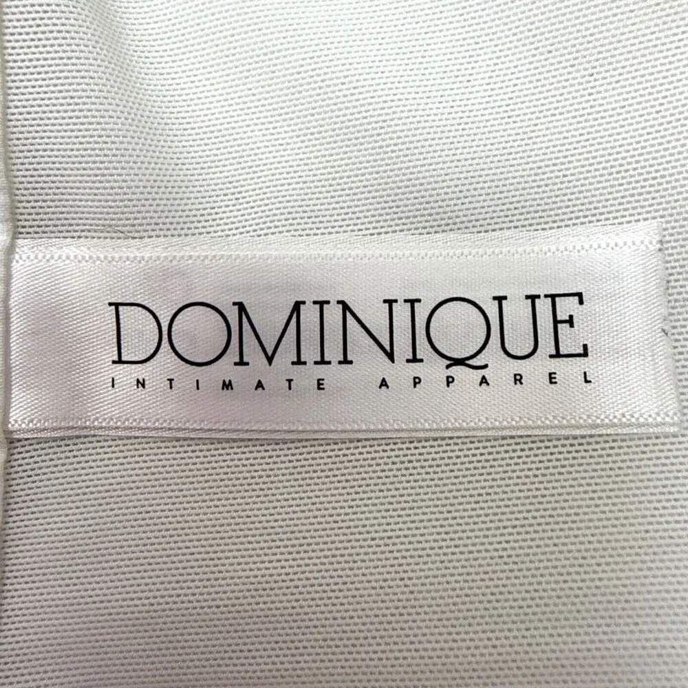 Dominique Intimate Apparel Lace Trim Strapless Bustier Bra Women 44D White